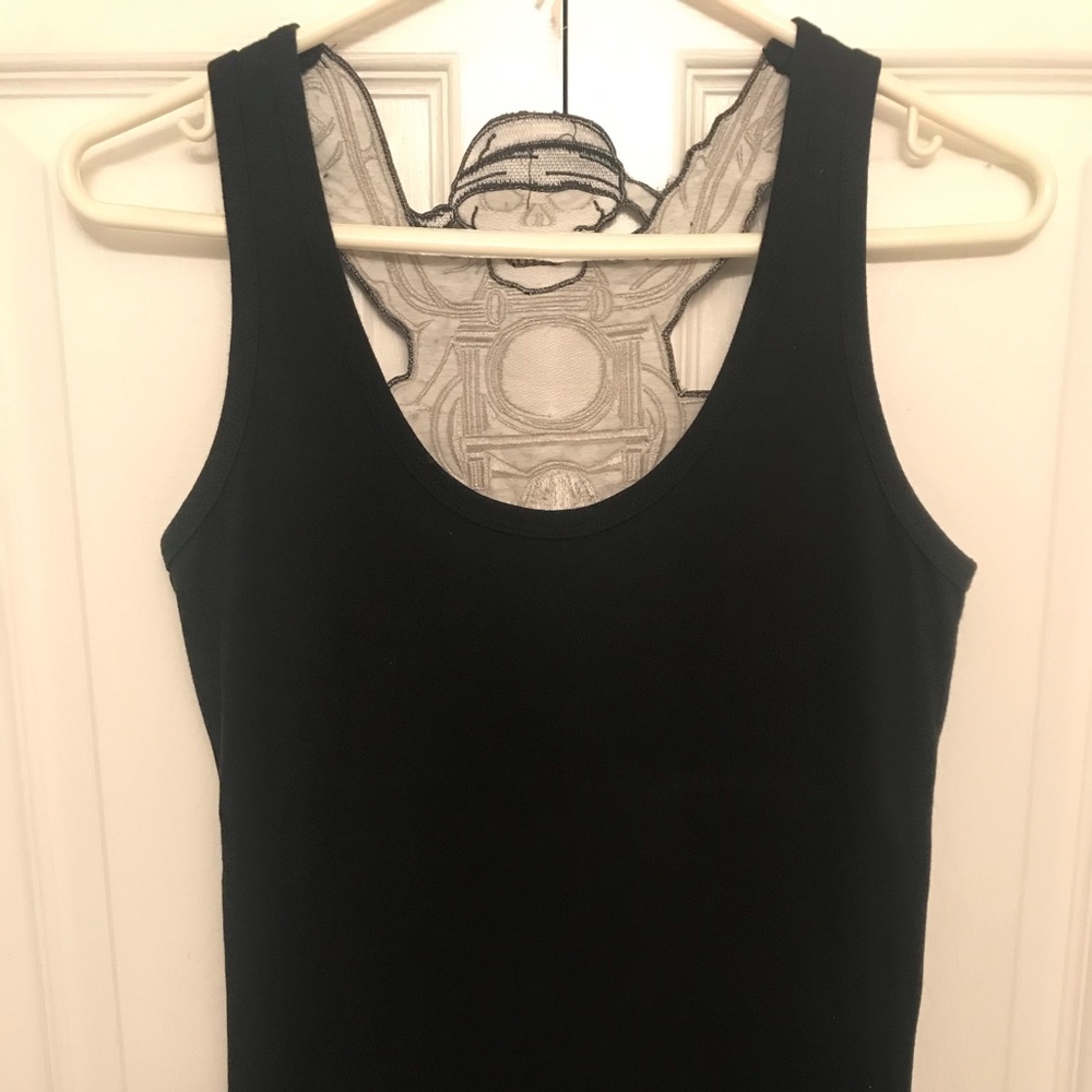 Tank Top with Skull Cutout